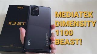 POCO X3 GT Unboxing And First Impression! Mediatek Dimensity 1100 + 67W Turbo Charging!