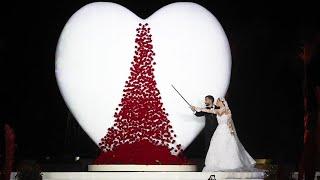 The Most Extravagant Wedding Cake Cutting EVER!