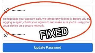 To keep your account safe we temporarily locked it Facebook Problem Solved 2022