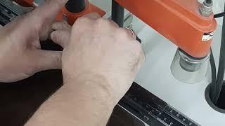 Присадка под петли Blum, на станке Blum minipress