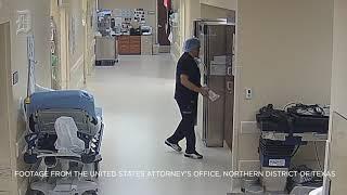 Surveillance footage of Raynaldo Ortiz allegedly placing IV bags into a bag warmer released