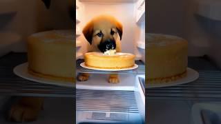 Comedy puppy in the fridge#funny #shorts