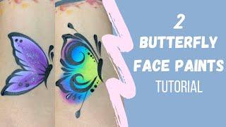 Easy Butterflies Face Painting