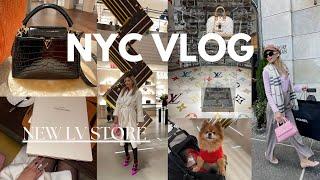 NEW LOUIS VUITTON NYC STORE & BERGDORF GOODMAN LUXURY SHOPPING | CHANEL UNBOXING️️ 