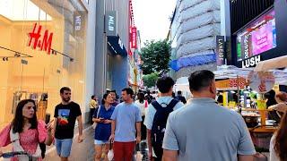 장마에도 명동을 가득채운 외국인들 Myeongdong Street •[4k] Seoul, Korea