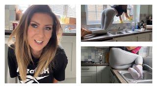Clean The Kitchen With Me - Glass Cleaning - Housewife Chores