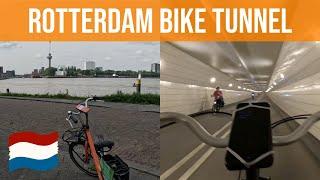 How the Dutch Cycle UNDERWATER across the Nieuwe Maas | Rotterdam Maastunnel Tour