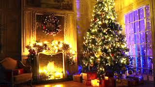 Heavenly Christmas Choir Music  Warm & Cozy Christmas Ambience  Fireplace & Crackling Fire Sounds