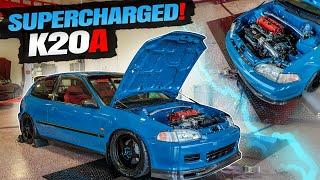 Supercharged k20a Civic EG Hatchback tuning w/ Jamie Marsh!