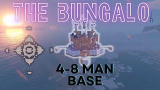 Rust 4-8 man Base | 3 walls to open core | The Bungalo | full build