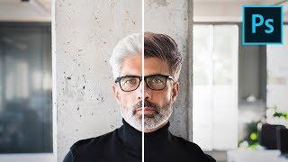 Best Way to Replace White Hair to Dark in Photoshop!