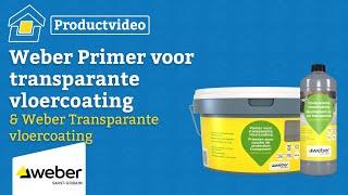 Weber Transparante Vloercoating en Primer voor een langdurige bescherming van de vloer.