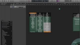 Logic Pro - Gain EQ compressor - plugin matrix