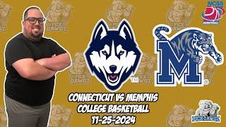 UConn vs Memphis 11/25/24 Free College Basketball Picks and Predictions  | NCAAB Pick