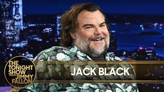 Jack Black Shreds the Guitar During Tonight Show Entrance; Talks Making Songs for A Minecraft Movie