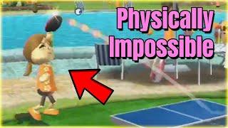 Lucia Makes The Most Ridiculous Shot in Wii Sports Resort Ping Pong