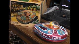 1960's Space Survey  X-09. Modern toys Japan.  Inside look and demo video.