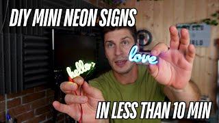 How to make a Mini Neon Sign with 3D Printing - Tutorial DIY