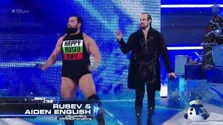 Rusev & Aiden English Entrance - SmackDown Live: December 26, 2017