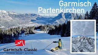 One Day Skiing in Garmisch-Partenkirchen️️ | Skifahren in Garmisch | Garmisch-Classic Skigebiet