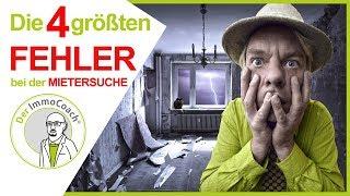 Die 4 größten FEHLER bei der MIETERSUCHE 2019 | Der ImmoCoach