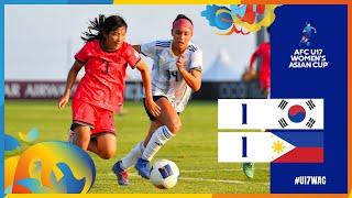 #U17WAC | Group A : Korea Republic 1 - 1 Philippines