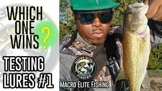 WHICH LURES WILL CATCH BASS - Testing Lures #1 - MACRO ELITE FISHING