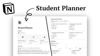 Notion Student Planner Template Tour (FREE Download)