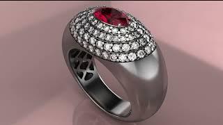 CrossGems - Speed Modeling - Modelate a Diamond Bombe Ring