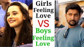 Girls vs boys feeling in love | girls vs boys #boysvsgirls