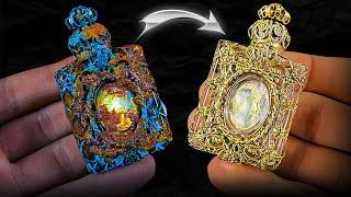 Incredibly Beautiful Antique Perfume Bottle - Restoration ASMR