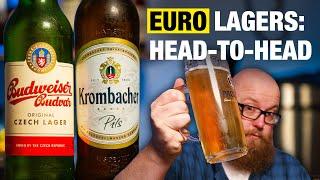 Budweiser Budvar vs Krombacher: Czech Lager vs German Pilsner Taste Test