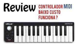 Controlador MIDI baixo custo Easykey 25