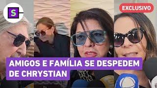 Velório Chrystian: viúva, Roberta Miranda, Sérgio Reis e amigos se emocionam em despedida