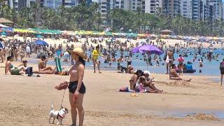 RECIFE FINAL DE SEMANA 3 NOVEMBRO 2024 PRAIA ORLA MARÍTIMA DE BOA VIAGEM PERNAMBUCO BRASIL