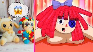 Dolly and Pomni React to The Amazing Digital Circus Animations | Funny TikTok Videos  # 102