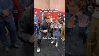 Brody meets JACKIE CHAN at the KARATE KID: LEGENDS Movie Premiere  #shorts #moviepremiere