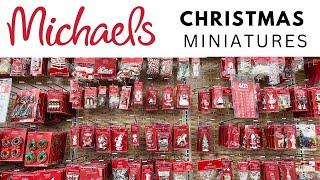 MICHAELS Christmas Miniatures & Dollhouse Holiday Items - Shop with me