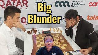 Arjun Erigaisi's massive blunder - Nodirbek Abdusattorov vs Arjun | Qatar Masters 2023
