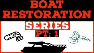 Episode 1 Boat restore project  #boatdetailing #boatwash #boatrestoration #yacht