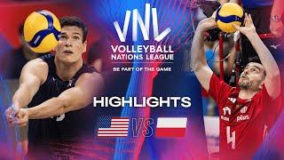  USA vs.  POL - Highlights | Week 1 | Men's VNL 2024