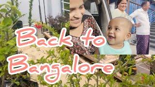 అత్త వాళ్ళు ఊరికి మేము banglore కి వచ్చేసాము || Back to Bangalore #swechacreativevlogs