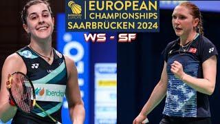 Carolina Marin (SPA) vs Julie Dawall Jakobsen (DEN) | European Championships 2024