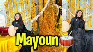 Mayoo vlog || Haldi Rasam || Bride Mayoo,Nikkah and mehndi Dress ️  || Bushraaltafvlog