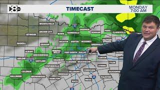 DFW Weather: Clouds, scattered showers to roll into North Texas