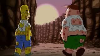 Homer vs peter backwards