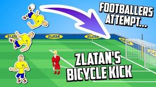 Footballers Attempt Zlatan’s Bicycle Kick! (Overhead Kick vs England 2012) Frontmen 2.4