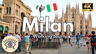 [4K] Milan, capital de la moda Italia  "WALKING TOUR" | ¡Paseo a pie con subtítulos! - ASMR