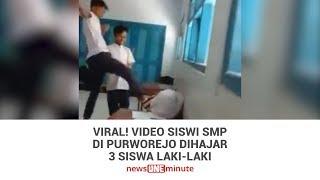 Viral! Video Siswi SMP di Purworejo Dihajar 3 Siswa Laki laki