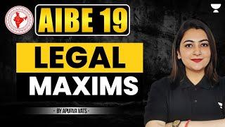 AIBE 19: All Maxims | Apurva Vats | Unacademy Judiciary